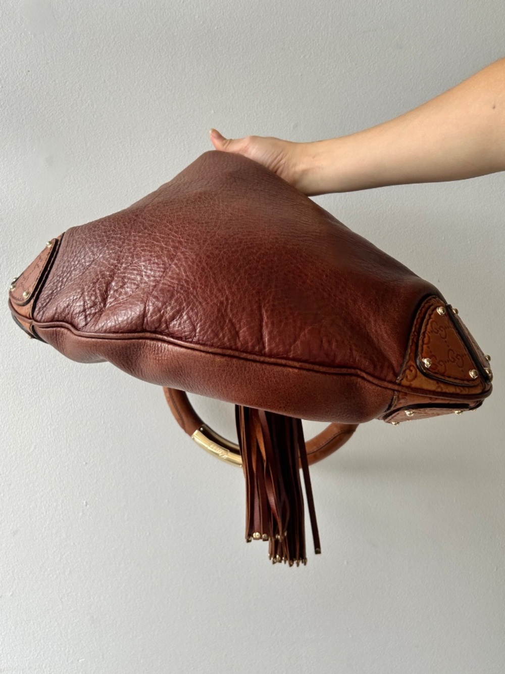 Gucci Indy brown bag *AUTHENTICATED* - Picture 10 of 12